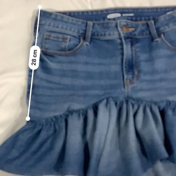 Denim Ruffle Skirt - Picture 3 of 5